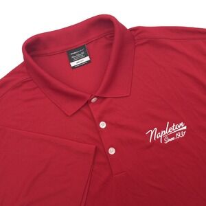 Nike Dri-Fit Micro Pique Polo Shirt‎ Men's 3XL Red Stretch Napleton Since 1931
